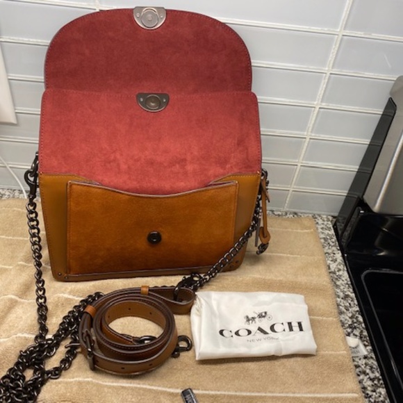 Coach Brown Leather Shoulder Bag - Picture 9 of 14